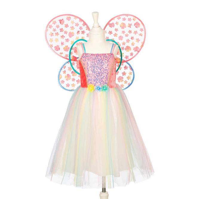 Flora - Vestido + Asas 5-7 anos, 110-122 cm