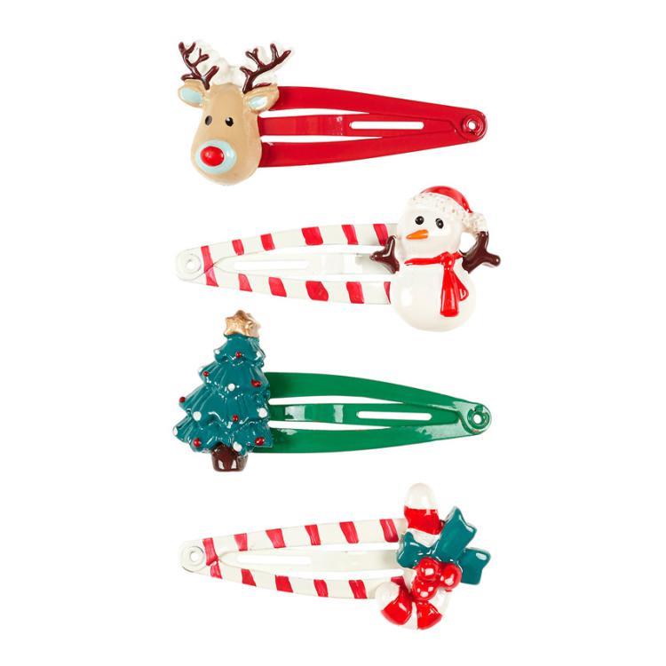 Justina - Ganchos de Cabelo de Natal