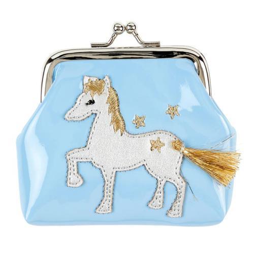 Marith - Porta-Moedas Azul c/ Unicórnio