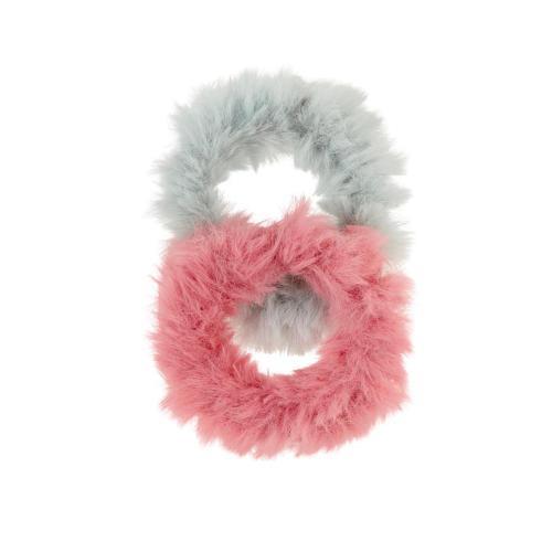 Klara - Scrunchies c/ Pelo Rosa e Cinzento