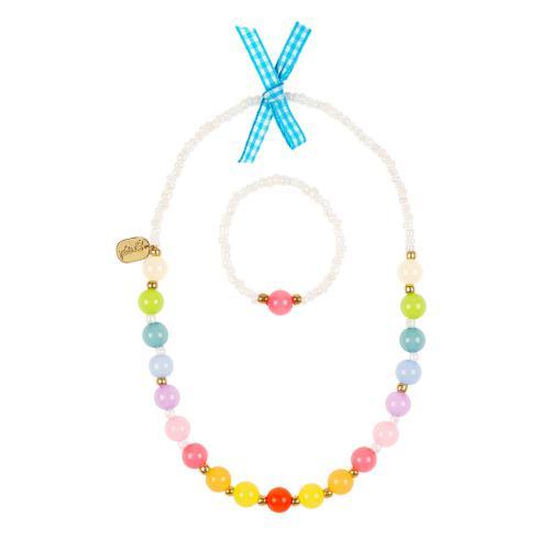 Evelia - Conjunto Colar e Pulseira Coloridas
