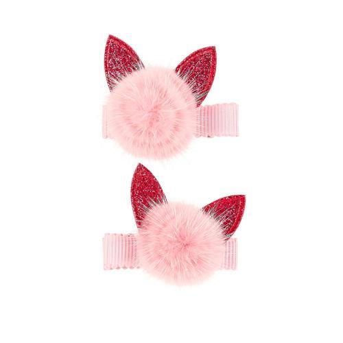 Cat - Ganchos de Cabelo c/ Pompom Coelho