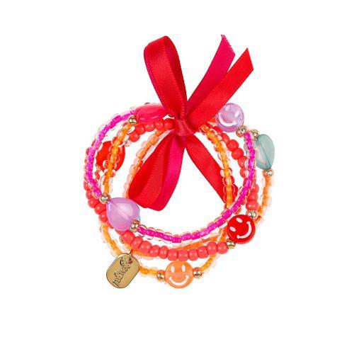 Ana - Pulseiras Magenta Smiley