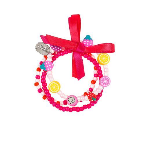 Annelien - Pulseiras Rosa c/ Frutas