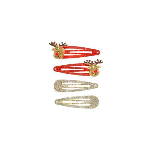 Reindeer - Ganchos de Cabelo Rena c/ Glitter