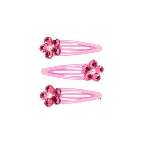 Fanny - Ganchos de Cabelo Rosa c/ Flor