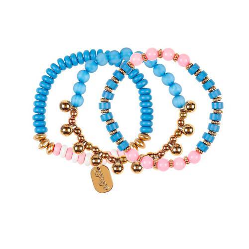 Merle - Pulseiras Rosa/Azul