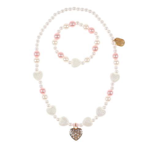 Gaby - Conjunto Colar e Pulseira de Pérolas