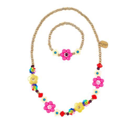 Soof - Colar e Pulseira Coloridos
