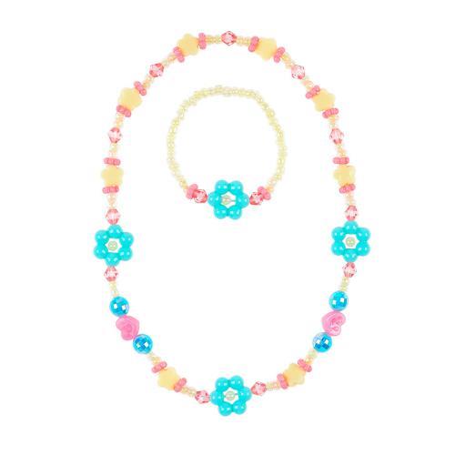 Oda - Colar e Pulseira c/ Flores