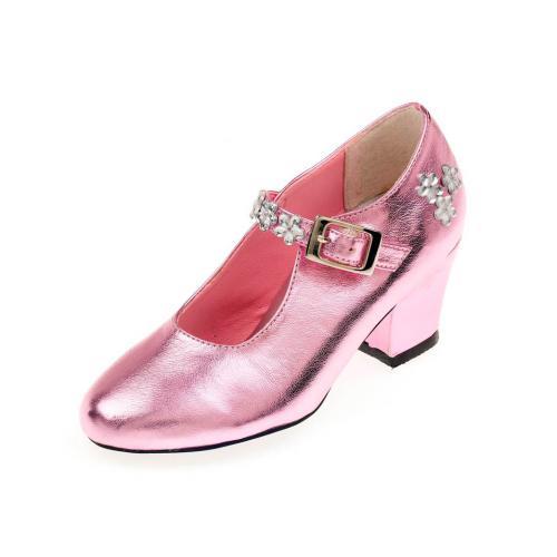 Madeleine - Sapatos c/ Salto em Rosa Metálico, Tam. 29