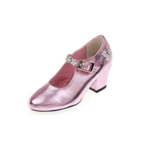 Madeleine - Sapatos c/ Salto em Rosa Metálico, Tam. 34