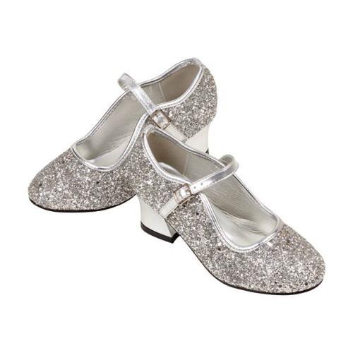 Marguerita - Sapatos c/ Salto Glitter Prateado, Tam. 29