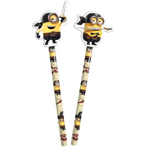 Lápis com Borracha Minions