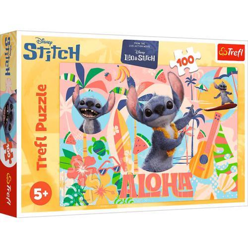Puzzle 100 Pcs - Stitch and friends in action / Disne