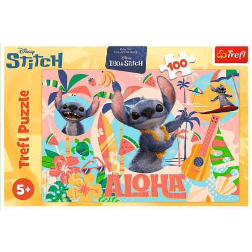 Puzzle 100 Pcs - Stitch and friends in action / Disne - Image 3