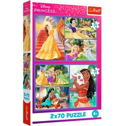 Puzzle 2 x 70 pcs - Disney Princesa