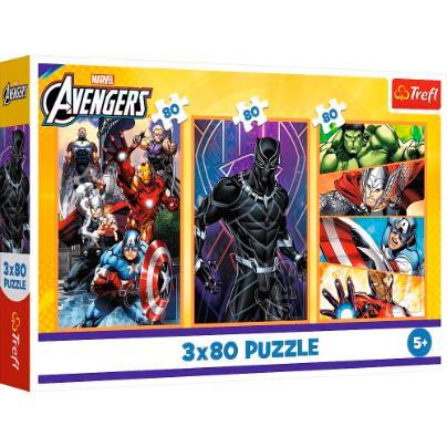 Puzzles - 3 x 80 pcs - Avengers