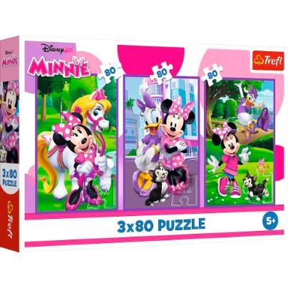 Puzzles - 3 x 80 pcs - Minnie