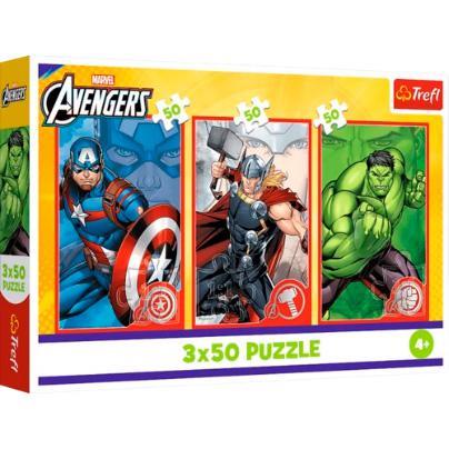 Puzzles - 3 x 50 pcs - Avengers