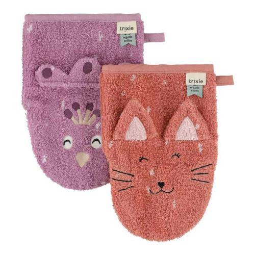Luvas de Banho Pack 2 | Mrs. Cat - Mrs. Peacock