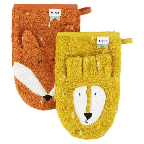 Luvas de Banho Pack de 2 | Mr. Lion - Mr. Fox