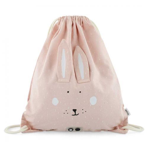 Saco de tecido com cordão - Mrs. Rabbit