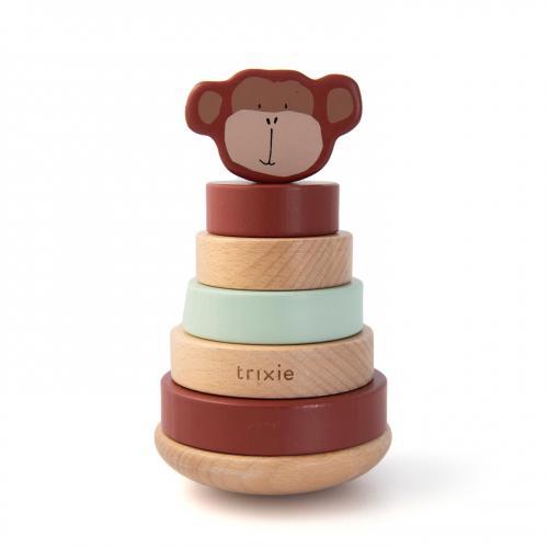Brinquedo de Empilhar em Madeira - Mr. Monkey