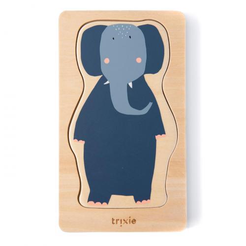 Puzzle de Animais 4 Layers - Madeira