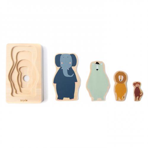 Puzzle de Animais 4 Layers - Madeira - Image 2