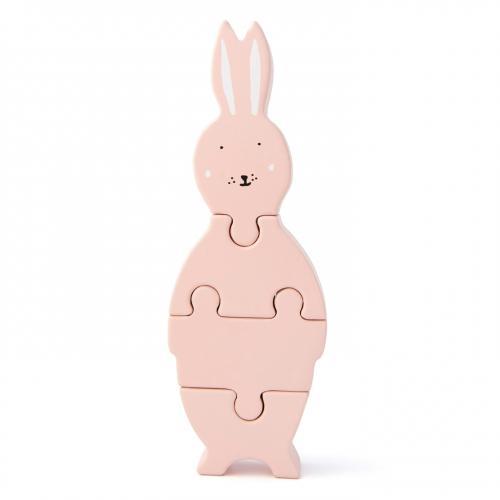 Puzzle de Formas em Madeira - Mrs. Rabbit