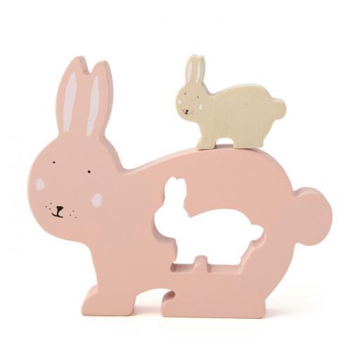 Puzzle p/ Bebés em Madeira - Mrs. Rabbit - Image 2