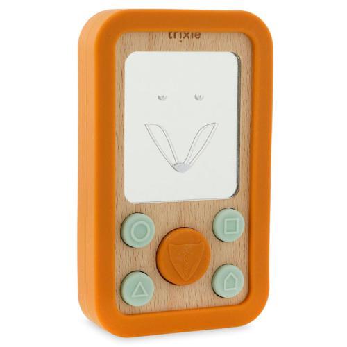 Telemóvel de Madeira e Silicone para Bebé - Mr. Fox