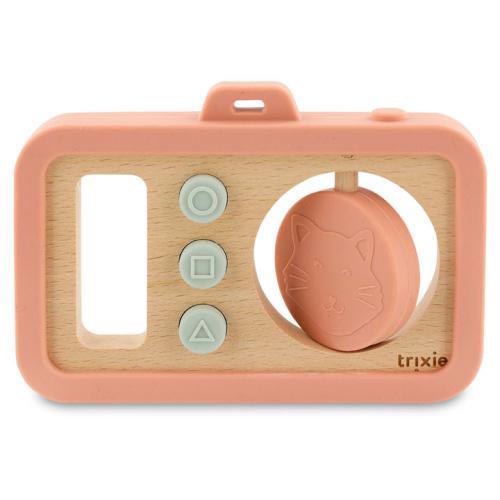 Câmara de Madeira e Silicone para Bebé - Mrs. Cat