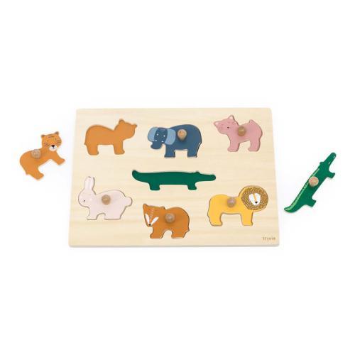Puzzle de Animais em Madeira - 7pcs