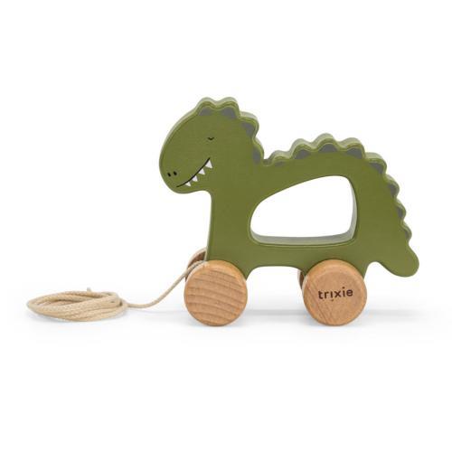 Brinquedo de Puxar em Madeira - Mr. Dino