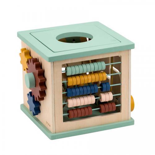 Cubo de Atividade 5 em 1 - Madeira - Image 2