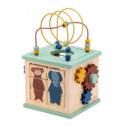 Cubo de Atividade 5 em 1 - Madeira - Image 3