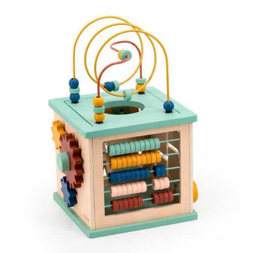 Cubo de Atividade 5 em 1 - Madeira - Image 4