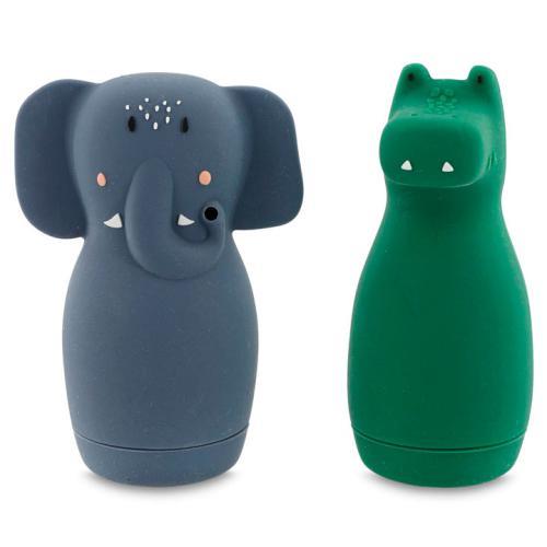 Animais para o Banho - Mrs. Elephant & Mr. Crocodile
