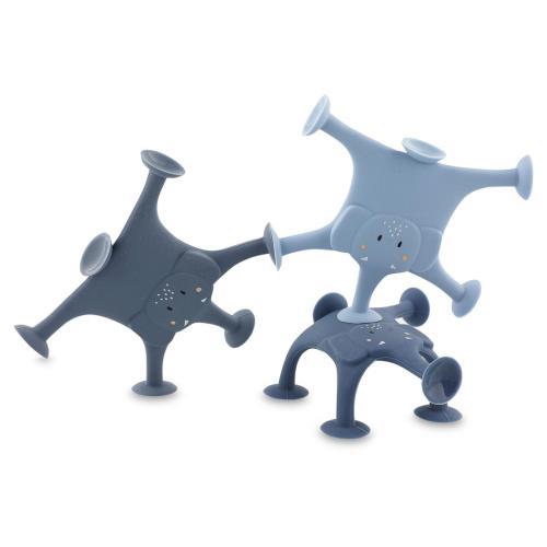 Animais com Ventosas - 3pcs - Família Azul do Mrs. Elep