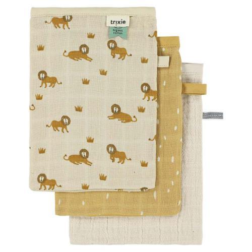 Luvas de Banho em Musselina Pack de 3 - Lively Lion