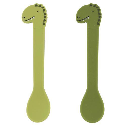 Colher de Silicone Pack 2 - Mr. Dino