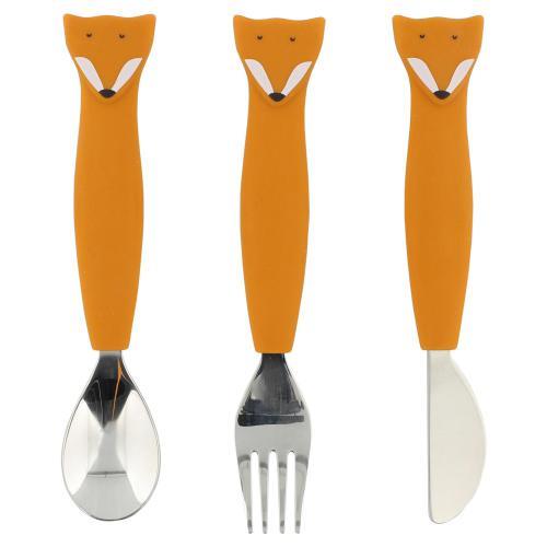 Conjunto de Talheres em Silicone Pack 3 - Mr. Fox