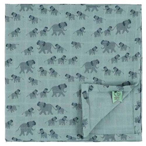 Fralda em Musselina Pack de 3 | 55x55cm - Enchanting Elephan