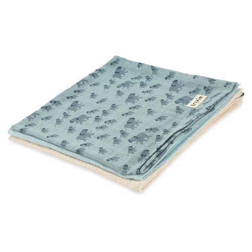 Fralda em Musselina Pack de 3 | 55x55cm - Enchanting Elephan - Image 4