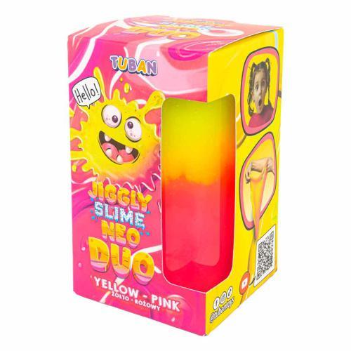 Jiggly Slime Neo Duo – Amarelo-Rosa 430g - Image 2