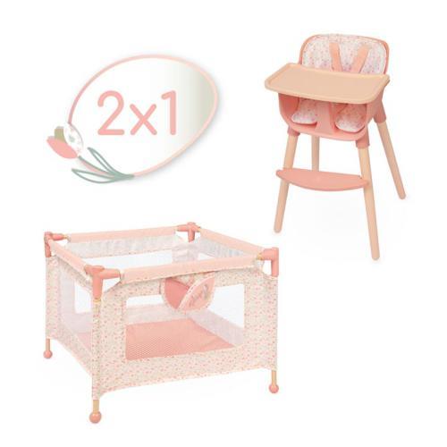 Conjunto Cadeira Alta e Cama de Viagem - Tulipe