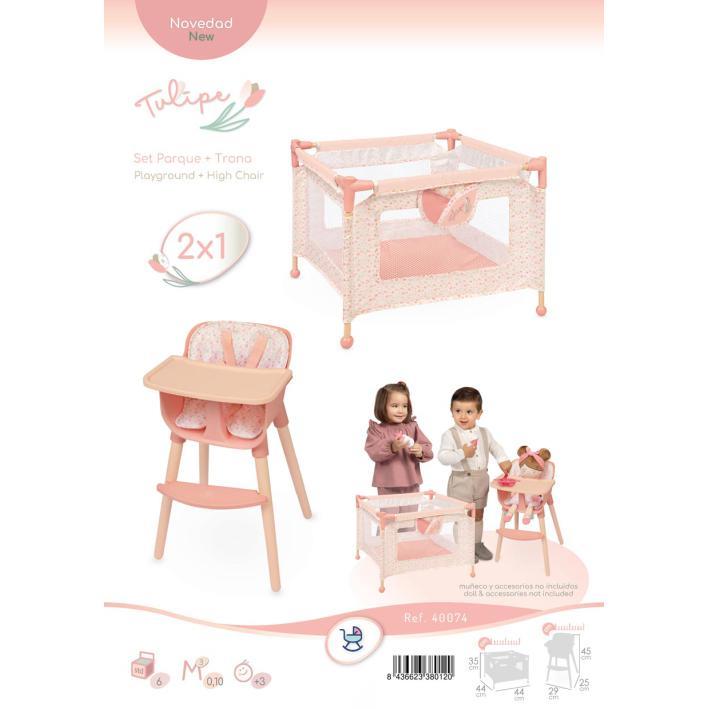 Conjunto Cadeira Alta e Cama de Viagem - Tulipe - Image 9