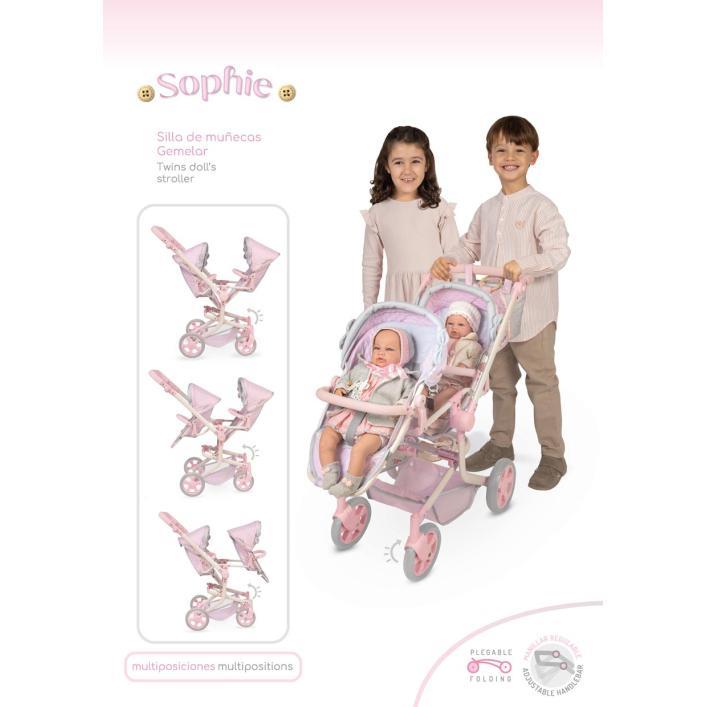 Carrinho Gémeos de Bonecas 91 cm - Sophie - Image 11